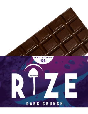 Rize | Dark Crunch Mushroom Chocolate Bar | Megasdose 12g Bar