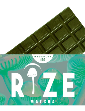 Rize | Matcha Mushroom Chocolate Bar | Megasdose 12g Bar