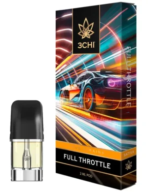 3CHI | True Strains THC Vape Pod – Full Throttle | Sativa – 2g Disposable Vape Pod