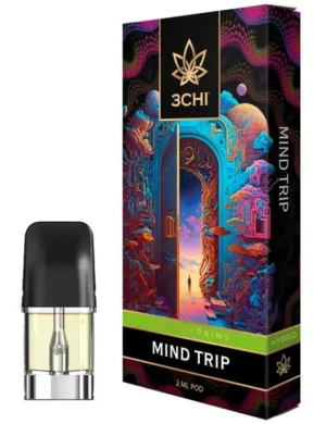 3CHI | True Strain THC Vape Pod – Mind Trip | Hybrid – 2g Disposable Vape Pod