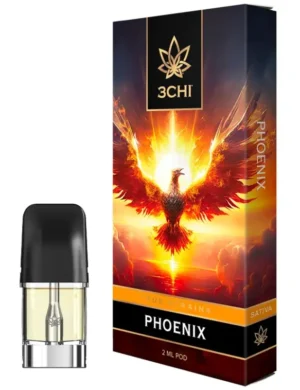 3CHI | True Strain THC Vape Pod – Phoenix | Sativa – 2g Disposable Vape Pod