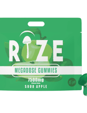 Rize | Sour Apple Mushroom Gummies | Megadose 7500mg – 15ct