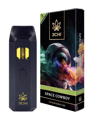 3CHI | True Strains Space Cowboy THC Vape | Hybrid – 3g Disposable Vape