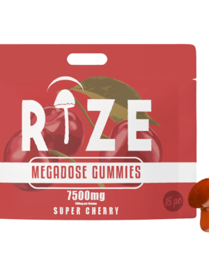 Rize | Super Cherry Mushroom Gummies | Megadose 7500mg – 15ct